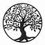 99cm Tree Of Life Family Sign Wall Silhouette Wood Hanging 