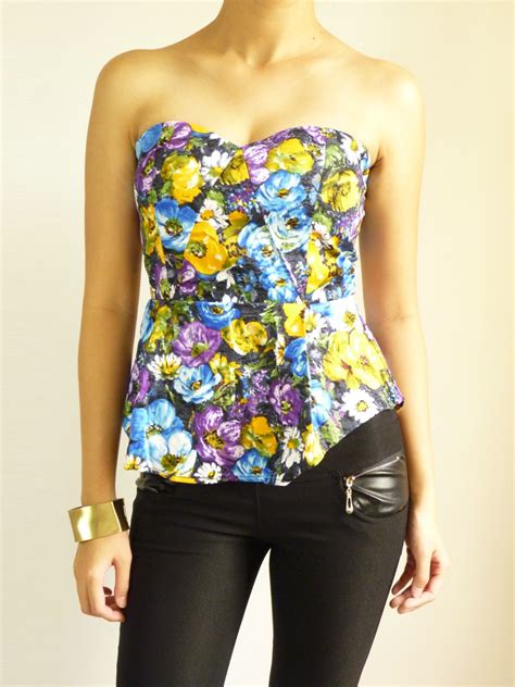 Tuesday C Floral Bustier