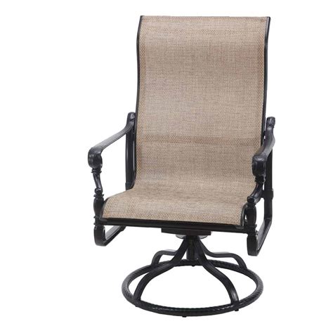 Shop our sling chairs to make your patio comfy and inviting. Grand Terrace Sling High Back Swivel Rocker Lounge Chair ...