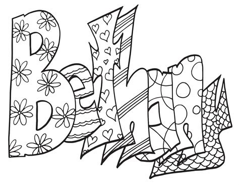Bethany Free Printable Coloring Page — Stevie Doodles