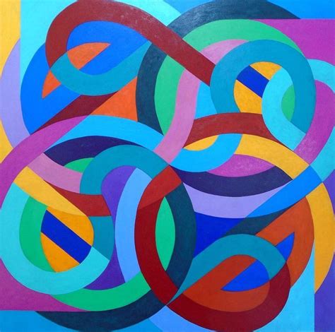 Buy Symmetry Unravelling Acrylic Painting By Stephen Conroy On