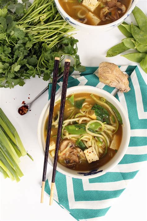Vegan Lemongrass Thai Green Curry Soup With Zucchini Noodles Inspiralized