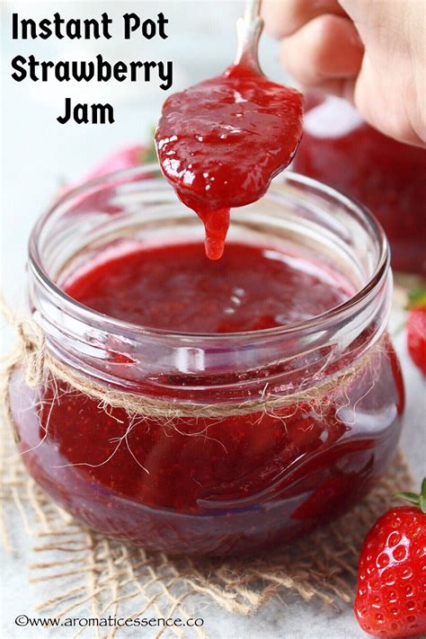 Instant Pot Strawberry Jam Recipe Without Pectin Aromatic Essence