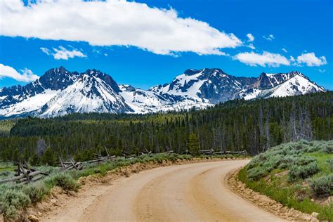 Sawtooth Scenic Byway Sawtooth Mountains From The Sawtooth Scenic