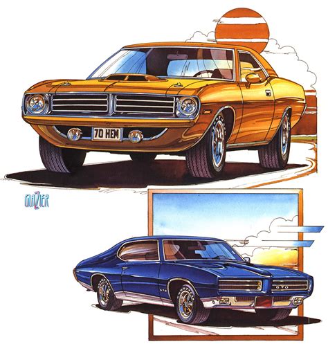 Classic Car Illustrations On Behance