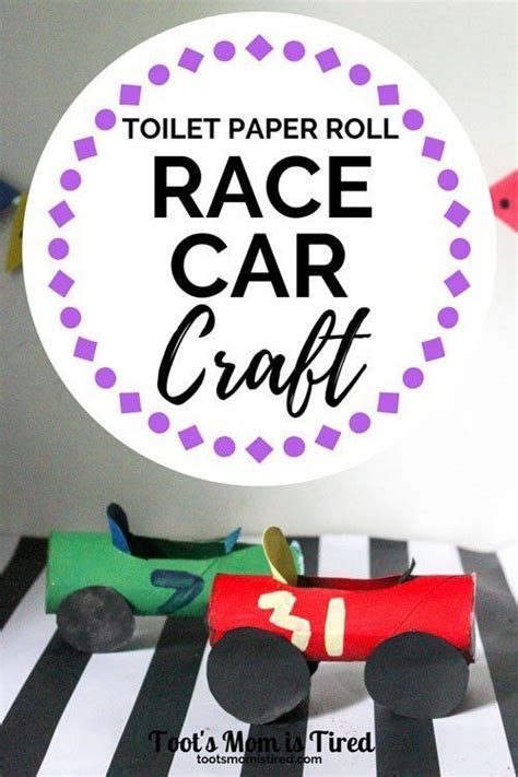 Toilet Paper Roll Race Car Craft For Toddlers And Preschoolers Race