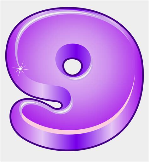 Numbers Clipart Purple Cartoon Number Nine Cliparts And Cartoons Jingfm