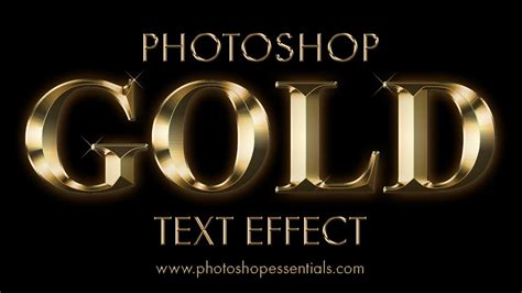 Gold Plated Text Effect In Photoshop