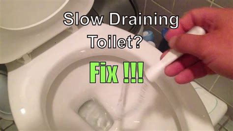 Slow Draining Toilet After Flush Slowsi