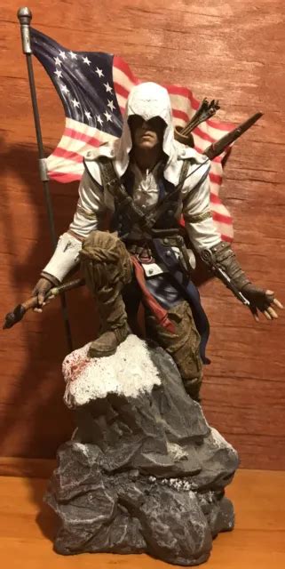 ASSASSINS CREED 3 Connor Kenway Statue Figure Limited Collectors