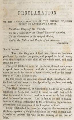 Apostles Proclamation To The World Chiasmus Book Of Mormon Evidence