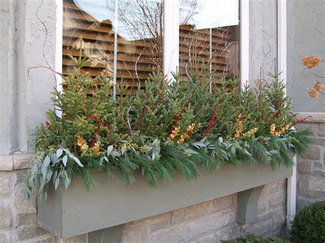 Flower Boxes For Winter Absolutely Spruce Tips Pine Boughs Seeded