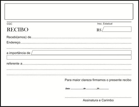 Modelo De Recibo De Pago Simple Para Imprimir Image To U