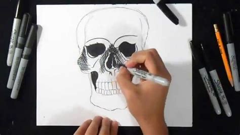 Como Desenhar Uma Caveira Fácil Grafite Youtube