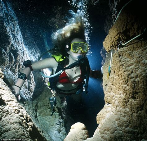 Deep Dark And Dangerous Incredible Pictures From Martin Farr Britains Best Cave Diver