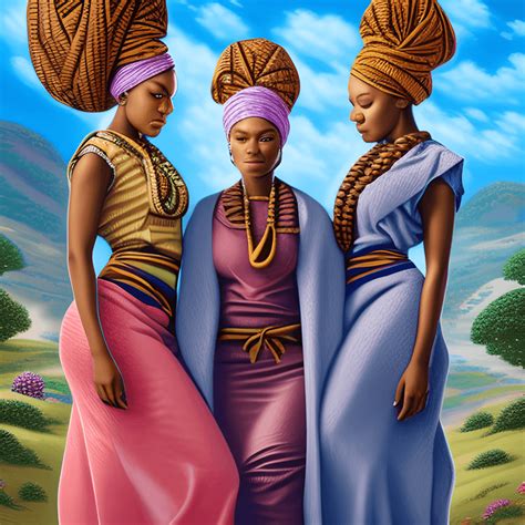 Beautiful African Women Praying Creative Fabrica