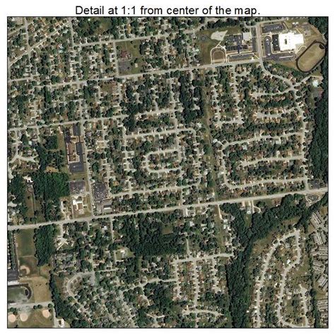Aerial Photography Map Of Plainfield In Indiana