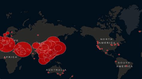 Coronavirus Une Carte Interactive Pour Suivre En Temps Réel L