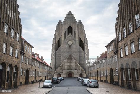 Grundtvigs Church Before Dawn Landmark Of Copenhagen Denmark High Res