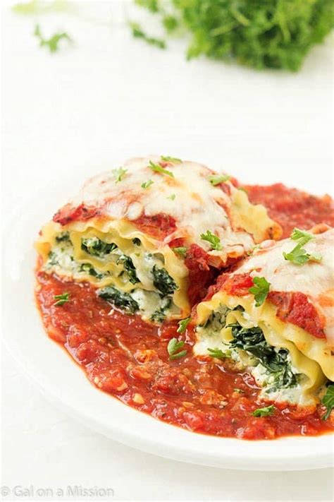 Spinach Lasagna Roll Ups Gal On A Mission