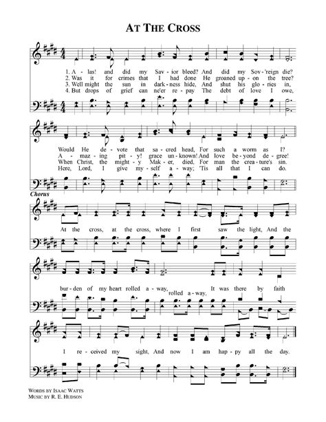 At The Cross Hymns Lyrics Christian Song Lyrics Gospel Song Lyrics