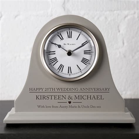 For instance, fifty years of marriage is called a golden wedding anniversary. 25th Wedding Anniversary Gift Personalised Engraved Grey ...