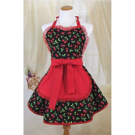 Sexy Farmhouse Cherry French Maid Apron For Women With Red Etsy In 2022 Womens Aprons Red