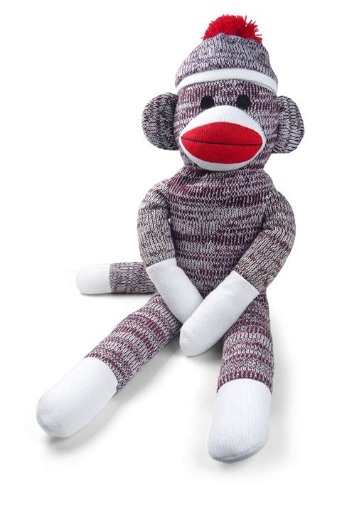 The Original Sock Monkey Hand Knit Plush Material 20 Inch