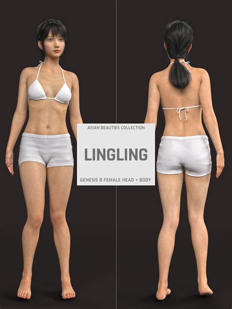 lingling g3g8f for genesis 3 and 8 female 3d figure assets gravureboxing