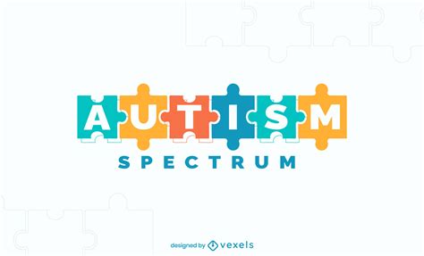 Autism Spectrum Puzzle Logo Design Vector Download