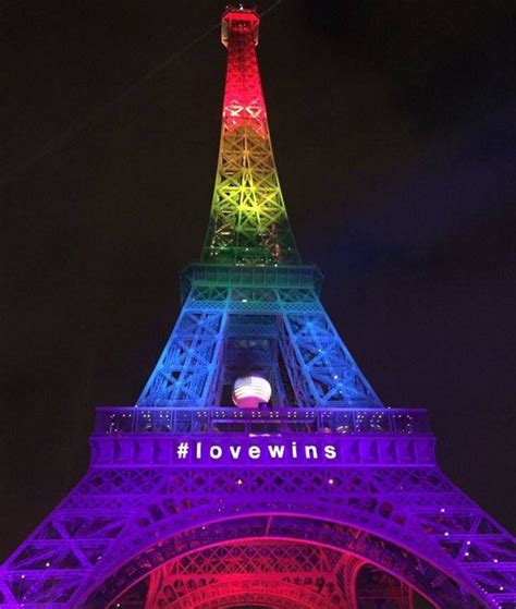 The Eiffel Tower Is Lit Up Like A Rainbow In Solidarity With Orland
