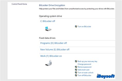 Comment éteindre ou désactiver le chiffrement BitLocker sous Windows 10