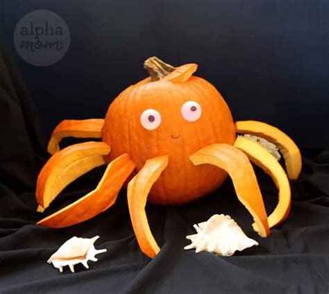 3d Octopus Jack O Lantern Carving Tutorial Alpha Mom