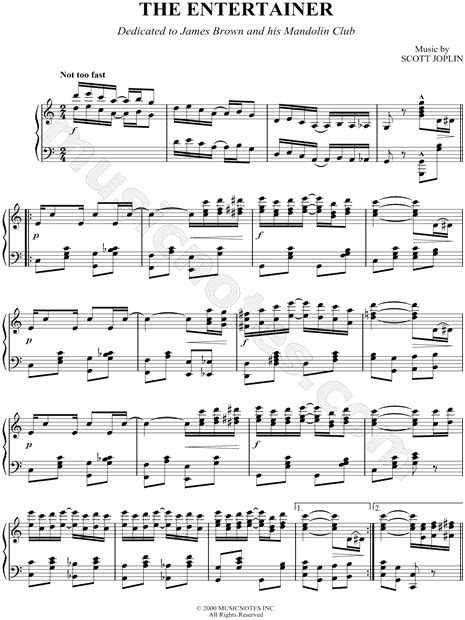 The entertainer for violin, free sheet music. Scott Joplin "The Entertainer" Sheet Music (Piano Solo) in F Major (transposable) - Download ...