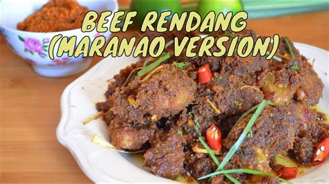 How To Make Maranao Version Beef Rendang My Version Recipe 61