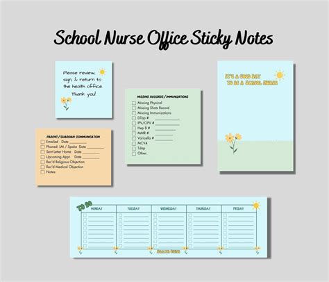 School Nurse Sticky Notes School Nurse Post It® Stylish School Nurse