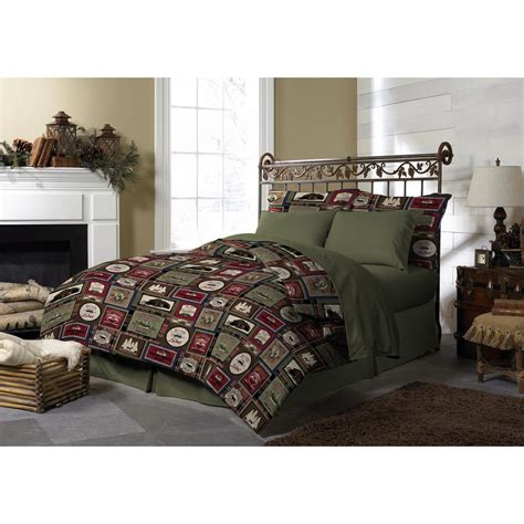 Morgan Home Harper Lodge Reversible King Comforter Set 3 Piece