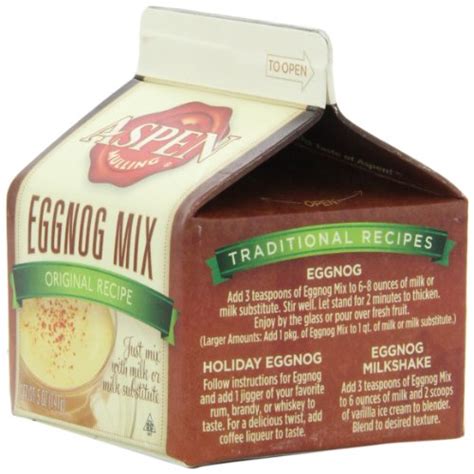 Aspen Mulling Eggnog Mix Original 5 Ounces Cartons Pack Of 9