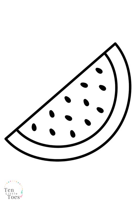 ️cute watermelon coloring pages free download