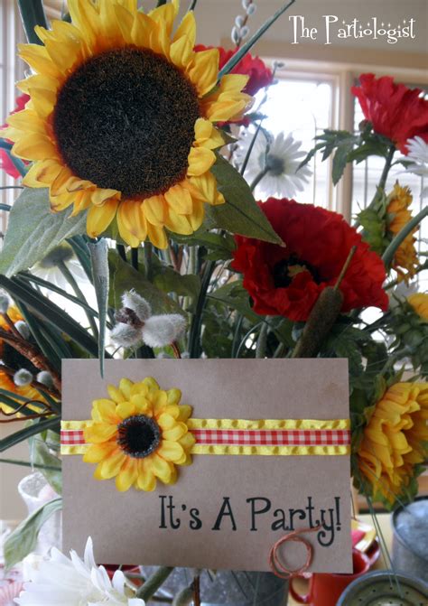 This content is created and maintained by a third party, and imported onto this page to help users provide their email addresses. The Partiologist: Sunflower Themed Party!