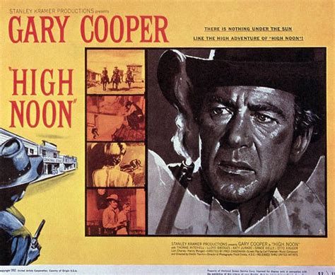 Publicity Poster For High Noon Starring Gary Cooper 1952 Film