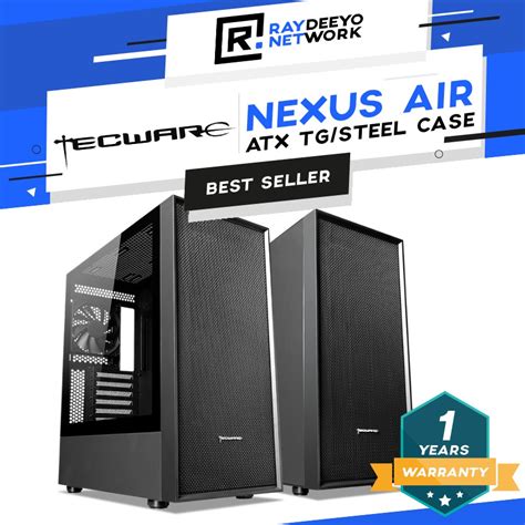 TECWARE NEXUS AIR TG ATX Case High Airflow Shopee Malaysia