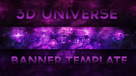 3d Universe Banner Template Adanix Designs Free Download Youtube