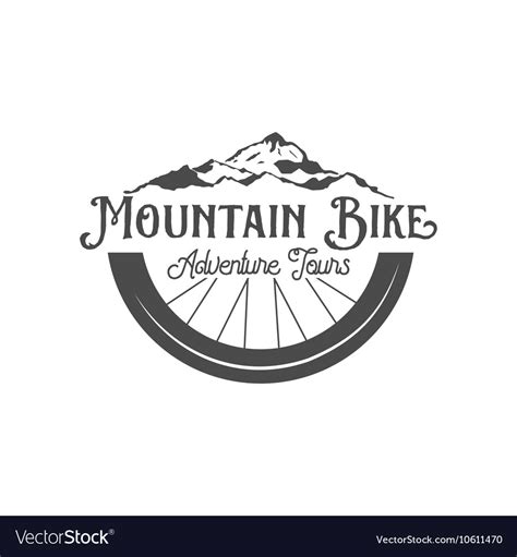 We repair mountain bikes and offer bike fitting for our clients. Mountain bike badges logo and labels Royalty Free Vector