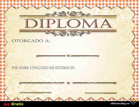 Bonita Plantilla De Diploma Para Fin De Curso Lista Para Imprimir Photo Frames