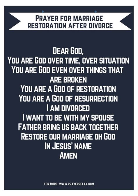 Powerful Miracle Prayer To Stop Divorce And Restore Marriage The