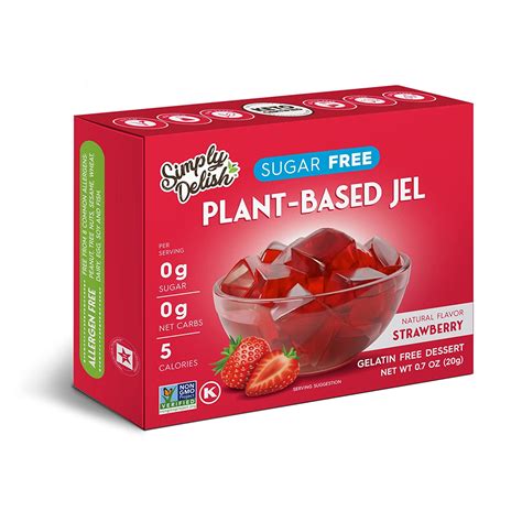 simply delish natural jel dessert sugar free 0 3 oz 6 pack fat