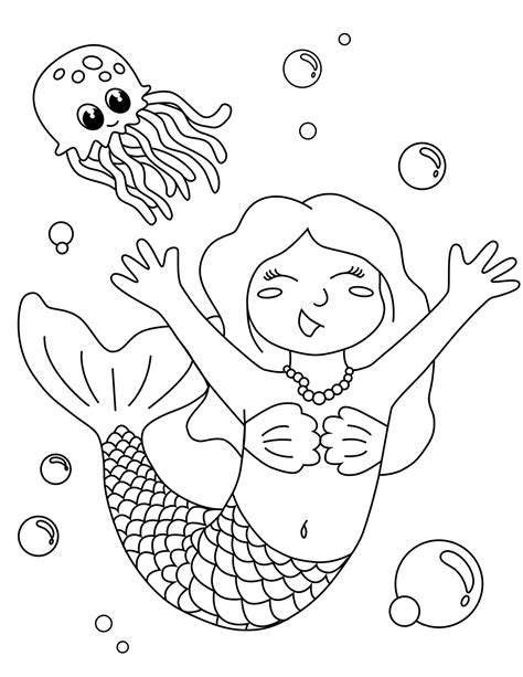 Mermaids Mermaid Coloring Pages
