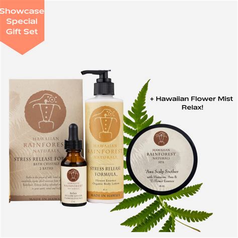 hawaiian rainforest naturals rest and relaxation t set house of mana up