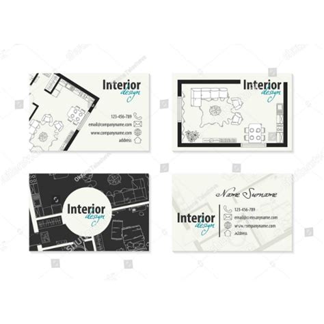 19 Interior Design Business Card Templates Ai Ms Word Psd